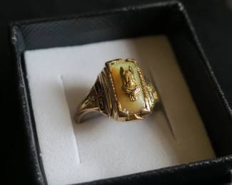 10k gold Cadillac MI class ring