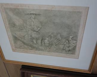Will Seiler Japan, signed etchings