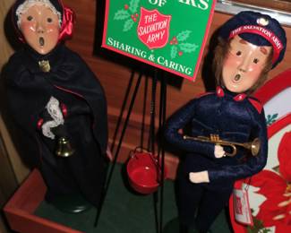 'Byers Choice' Salvation Army bell ringer figures. Way cool!