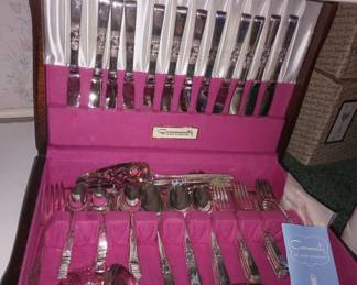 1948 Morning star community silver plate flatware - service for 12