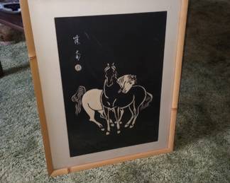 Sonan Noda woodblock horse print