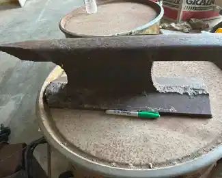 Old cast iron anvil