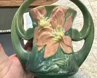 Roseville clematis vase