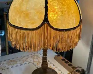 Segar Studios circa 1920s bronze lamp.  They competed with Tiffany. 