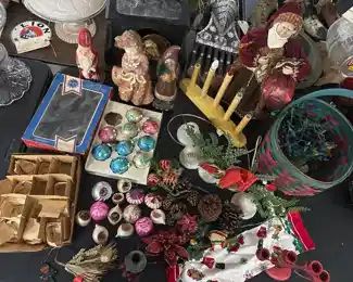 old 1950s mid century Christmas decorations