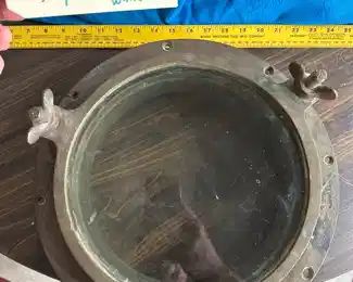 Nautical ships port hole window heavy brass