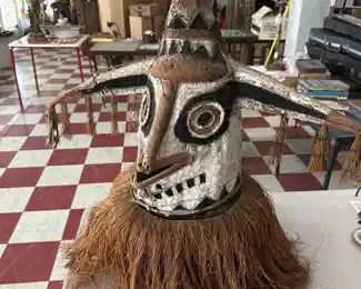 Eharo dance mask, authenticated, New Guinea