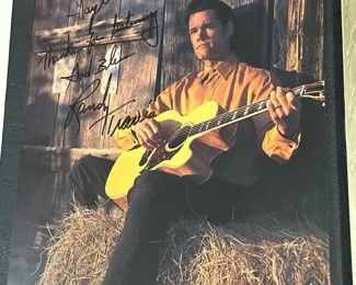 Randy Travis signed and inscribed photo with certificate of authenticity