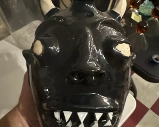 Randy Tobias black devil face jug