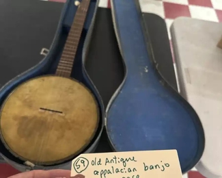 antique banjo, plays great maybe appalacian