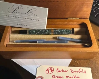 Parker Duofold fountain pen marked 14k gold on the nib