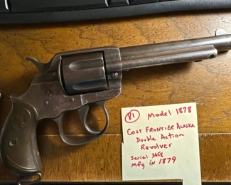 model 1878 Colt 45 "Frontier Alaska" pistol gun