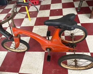 rare antique FERBEDO tricycle / pedal car