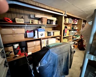 Garage filled with hidden treasure just waiting to be unpacked! More Holiday than you can possibly imagine! Christmas, Halloween, Thanksgiving and Easter!  PERFECT time of year for this sale! 