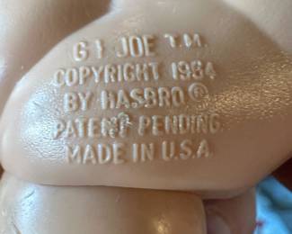 GI Joe just mooned us, but that is where e mark is! 