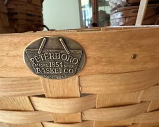 Now we have been in the house for a couple of days, items are starting to come together! This is the BASKET collection! Peterboro ~ Longaberger ~ and MANY HANDMADE and signed! 