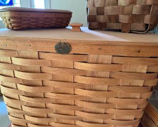 Now we have been in the house for a couple of days, items are starting to come together! This is the BASKET collection! Peterboro ~ Longaberger ~ and MANY HANDMADE and signed! 