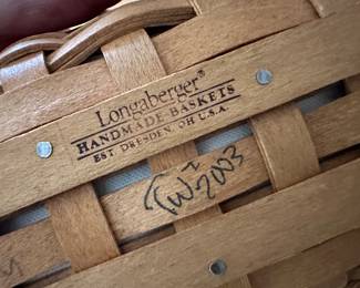 Now we have been in the house for a couple of days, items are starting to come together! This is the BASKET collection! Peterboro ~ Longaberger ~ and MANY HANDMADE and signed! 