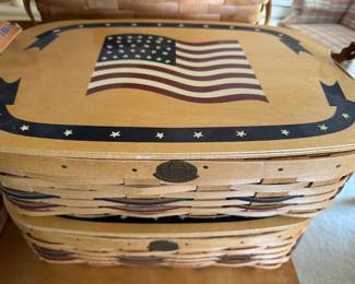 Now we have been in the house for a couple of days, items are starting to come together! This is the BASKET collection! Peterboro ~ Longaberger ~ and MANY HANDMADE and signed! 