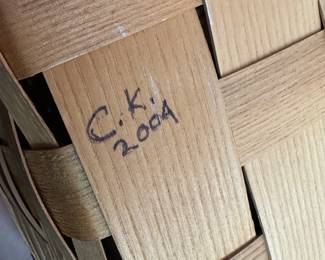 Now we have been in the house for a couple of days, items are starting to come together! This is the BASKET collection! Peterboro ~ Longaberger ~ and MANY HANDMADE and signed! 