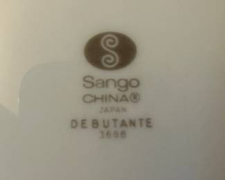 A beautiful set of Sango China Dinnerware - "Debutante" Pattern 3688 