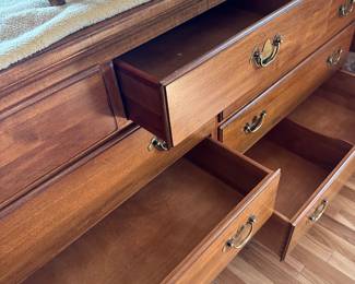 Stunning Ethan Allen Furniture throughout the house! All in SUPERB condition! Dresser w/Mirror and two lovely nightstands! 