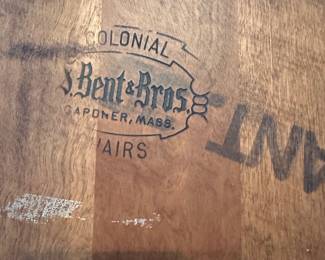  Bent & Brothers Vintage Colonial Rocking Chair