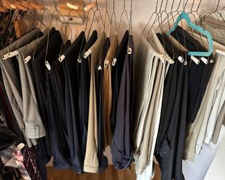 A BEAUTIFUL Collection of NEAR MINT Mens Clothes! Suits, Shirts, Pants, Accessories! HIGH END brands, Brook Brothers, Ralph Lauren, L.L. Bean, Tommy Hilfiger, Nautical and MORE! 