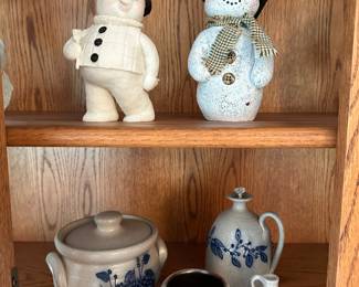 Just a few of the many Grey Crockery pieces with blue salt glaze! 