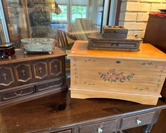 Just a small sampling of Jewelry Cases of every size, shape and decorative looks! 