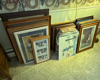 There is Art Work! Many Amish prints...