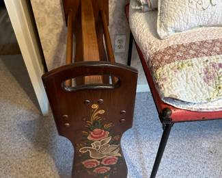 Beautiful hand painted Quilt Rack!