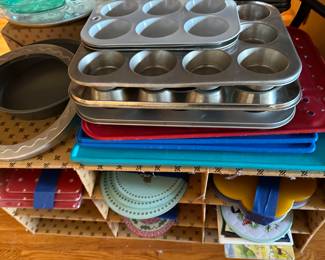 Pots, Pans, Extra Lids, Baking….you name it, we got it! All are in excellent condition! 