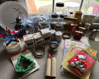 Baking supplies! Most is vintage!