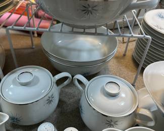 FANTASTIC new find! This set of beautiful EASTERLING China made in Bavaria Germany! Absolutely awesome with the space/starburst pattern! Must see to appreciate!!