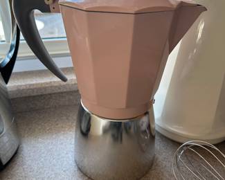 Outstanding Pink MCM coffee percolator. 