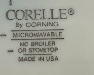 We have three lovely CORELLE patterns! 