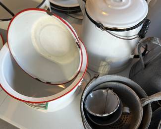 A HUGE SUPERB collection of Enamelware! 