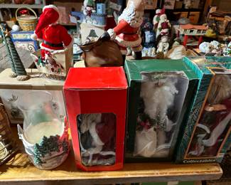 Just one of the MANY tables filled with Vintage to Contemporary Holiday Items! 