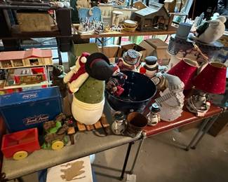 More vintage holiday items fill dozens of shelves! 