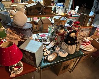 More vintage holiday items fill dozens of shelves! 