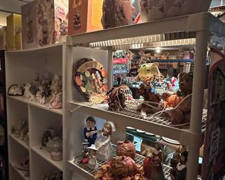 More vintage holiday items fill dozens of shelves! 