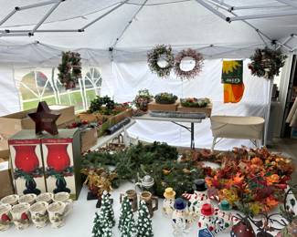 A view from the tent! As if the huge farmhouse, 3.5 car garage wasn't enough! 