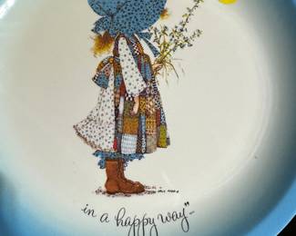 Holly Hobby Plates! So sweet and so 70's!  (1972 to be exact!)