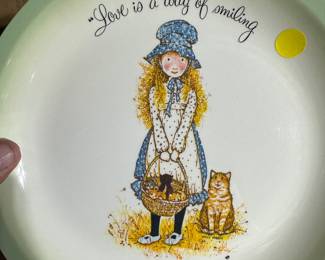 Holly Hobby Plates! So sweet and so 70's!  (1972 to be exact!)