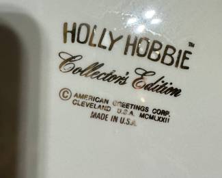 Holly Hobby Plates! So sweet and so 70's! (1972 to be exact!)