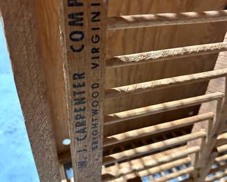 This was one of our LAST fiends before we open on Saturday! An Antique Chicken Box - direct from the outbuilding! 