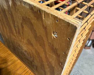 This was one of our LAST fiends before we open on Saturday! An Antique Chicken Box - direct from the outbuilding! 