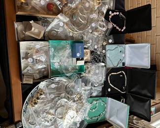 Tables full of great jewelry!! 