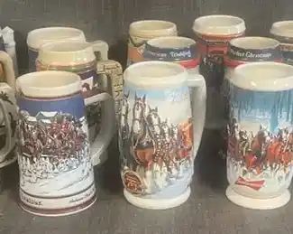 21 Budweiser Beer Steins